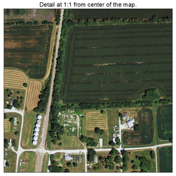Coburg, Iowa aerial imagery detail