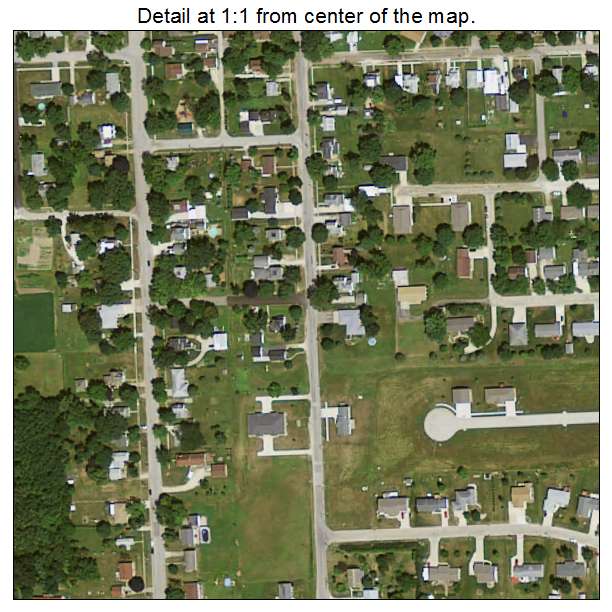 Coggon, Iowa aerial imagery detail