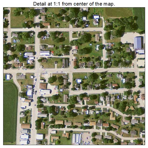 Colesburg, Iowa aerial imagery detail