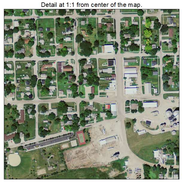 Collins, Iowa aerial imagery detail