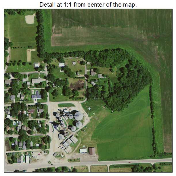 Colwell, Iowa aerial imagery detail