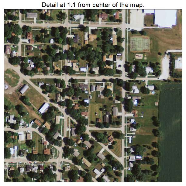 Correctionville, Iowa aerial imagery detail