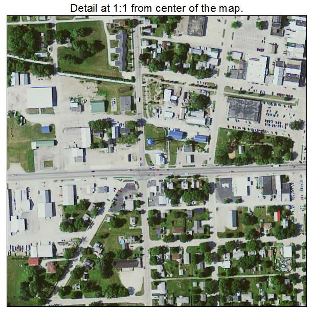 Cresco, Iowa aerial imagery detail