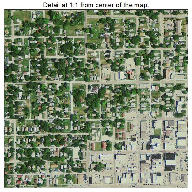 Creston, Iowa aerial imagery detail