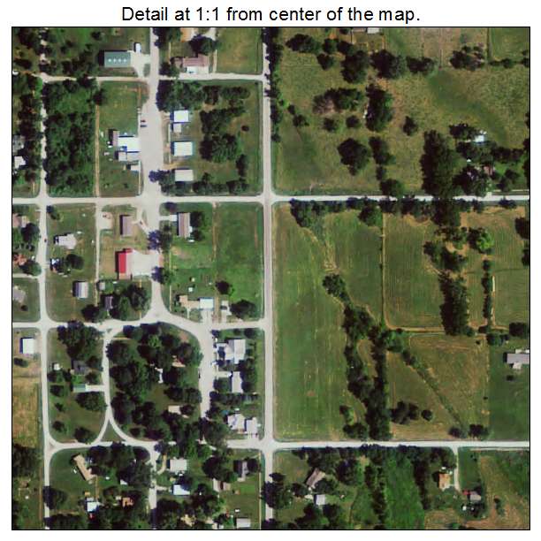 Cromwell, Iowa aerial imagery detail