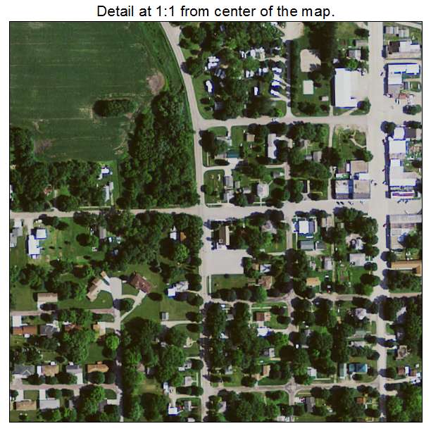 Crystal Lake, Iowa aerial imagery detail