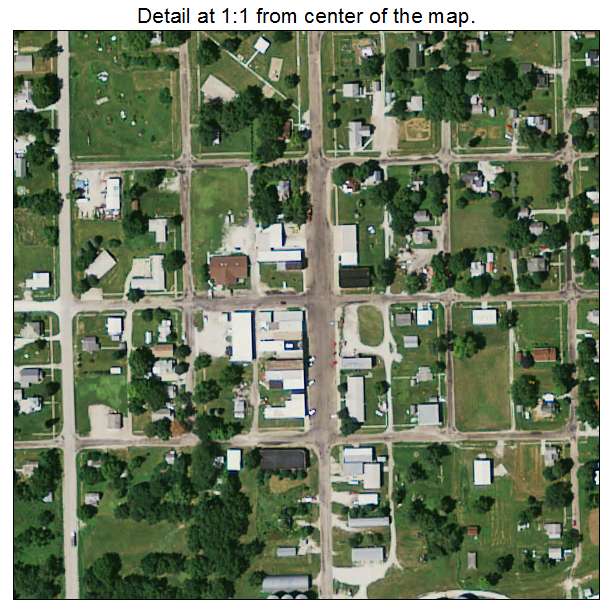 Cumberland, Iowa aerial imagery detail