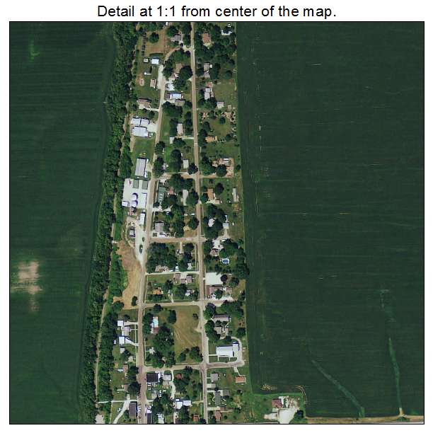 Cumming, Iowa aerial imagery detail