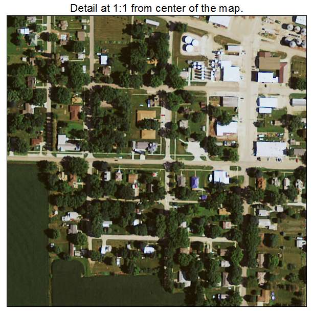 Cushing, Iowa aerial imagery detail