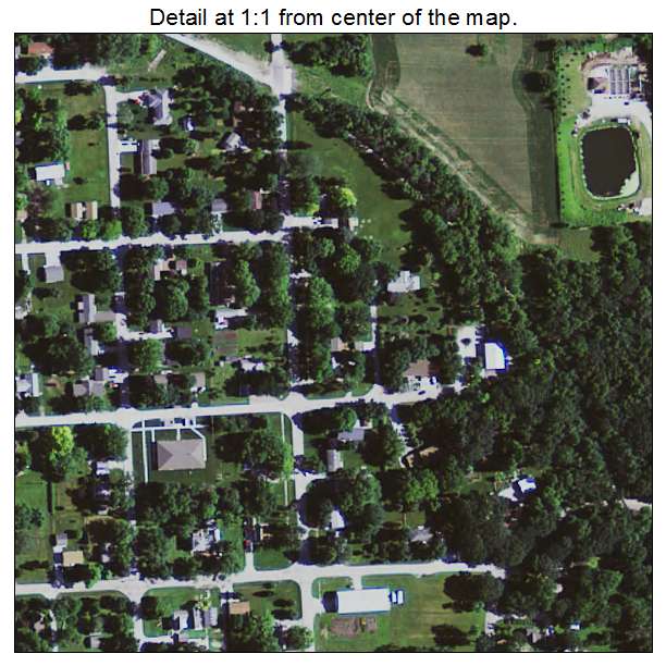 Dakota City, Iowa aerial imagery detail