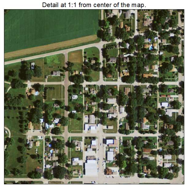 Danbury, Iowa aerial imagery detail