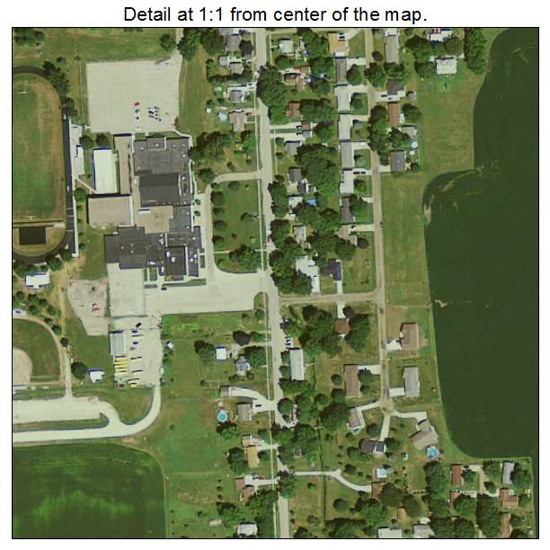 Danville, Iowa aerial imagery detail