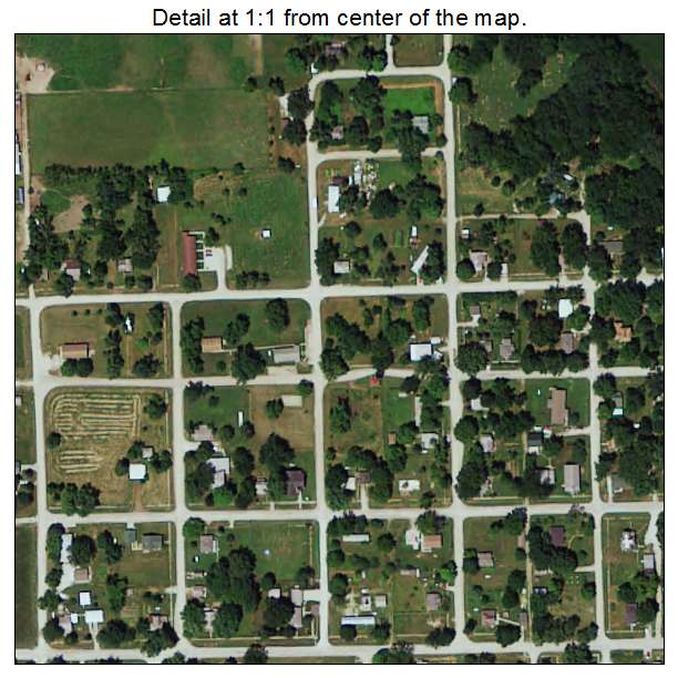 Davis City, Iowa aerial imagery detail