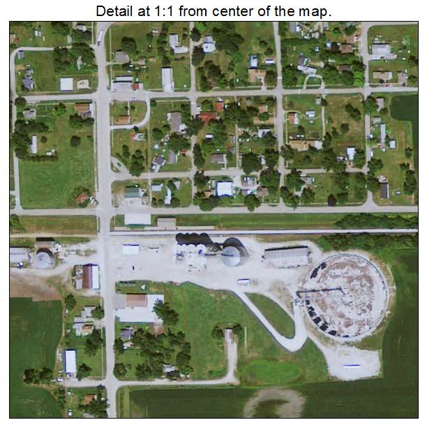 Dawson, Iowa aerial imagery detail