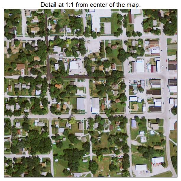 Dayton, Iowa aerial imagery detail