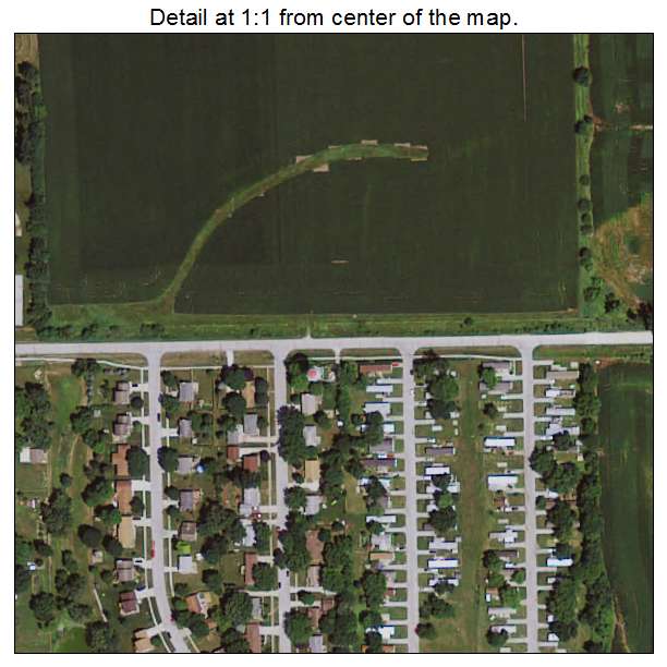 De Soto, Iowa aerial imagery detail