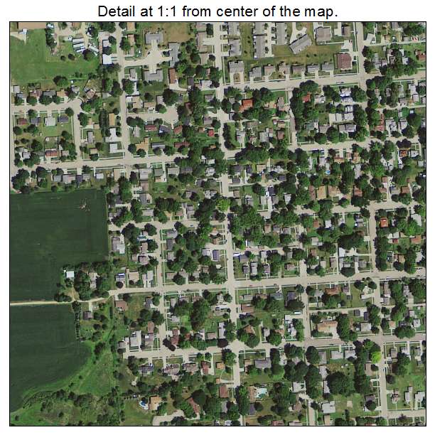 De Witt, Iowa aerial imagery detail