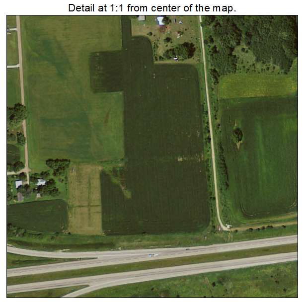 Delaware, Iowa aerial imagery detail