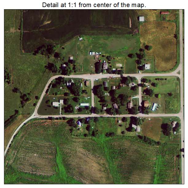 Delphos, Iowa aerial imagery detail