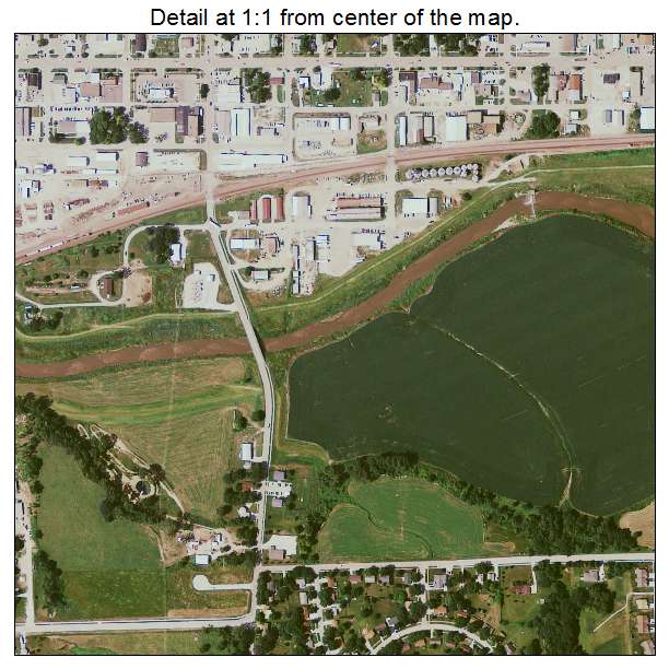 Denison, Iowa aerial imagery detail