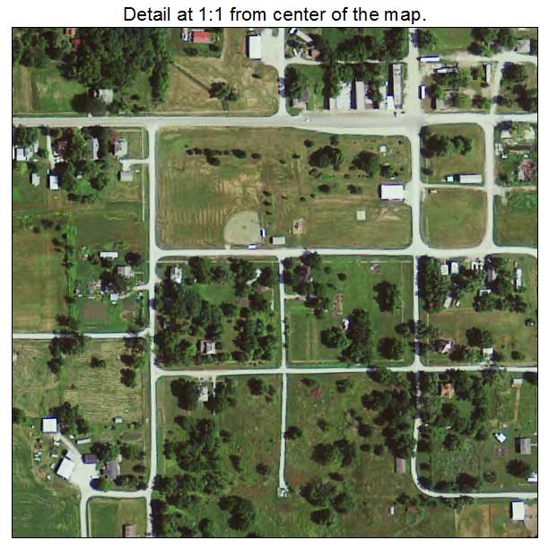 Derby, Iowa aerial imagery detail