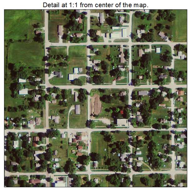 Diagonal, Iowa aerial imagery detail