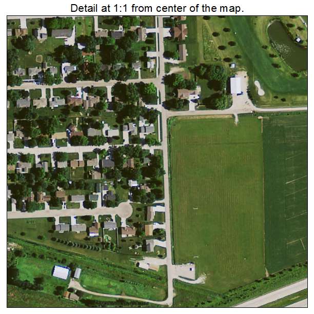 Dike, Iowa aerial imagery detail