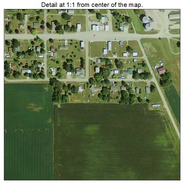 Dolliver, Iowa aerial imagery detail