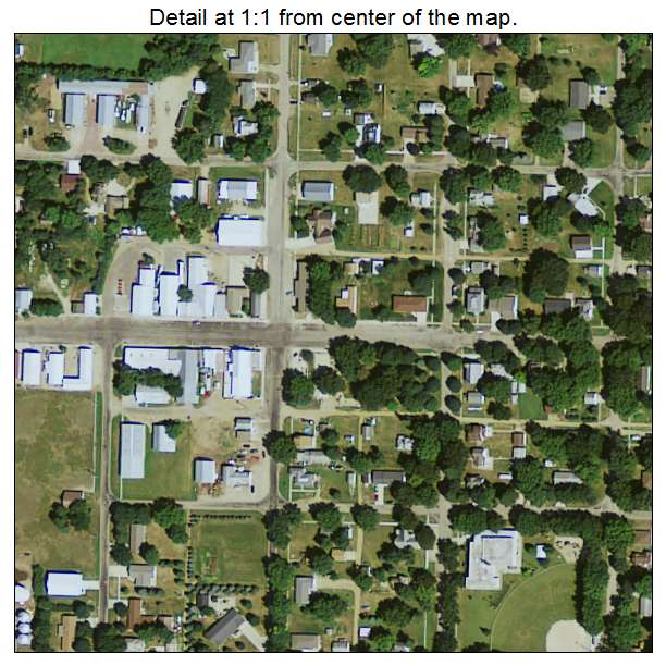 Doon, Iowa aerial imagery detail