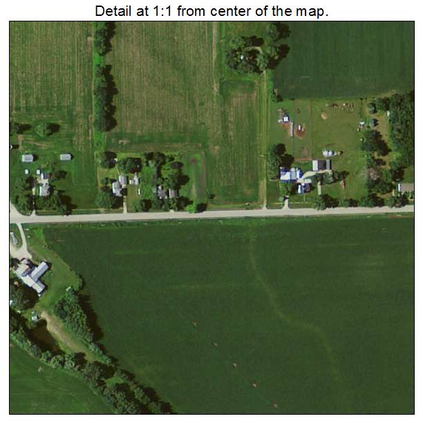 Dougherty, Iowa aerial imagery detail