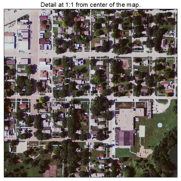 Dow City, Iowa aerial imagery detail