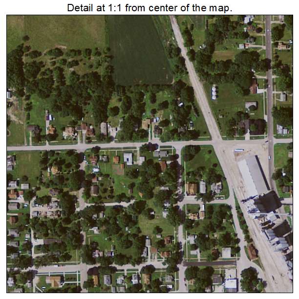 Dows, Iowa aerial imagery detail