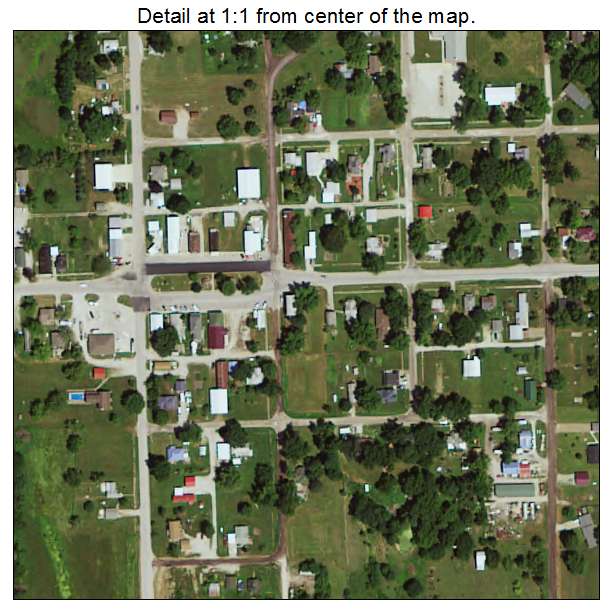 Drakesville, Iowa aerial imagery detail