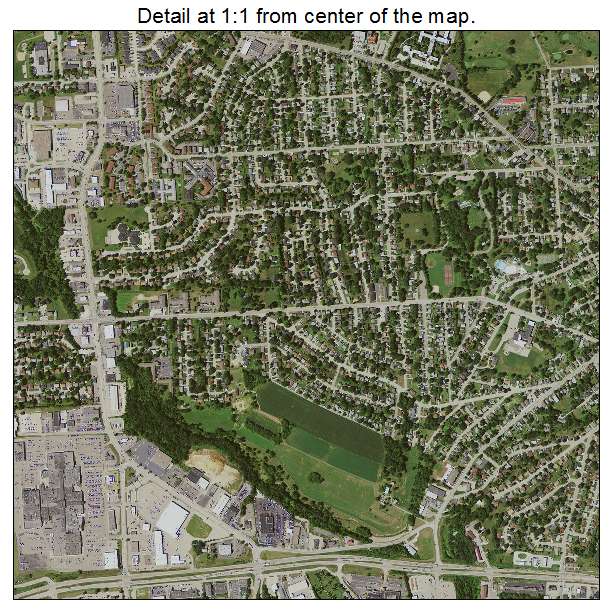 Dubuque, Iowa aerial imagery detail