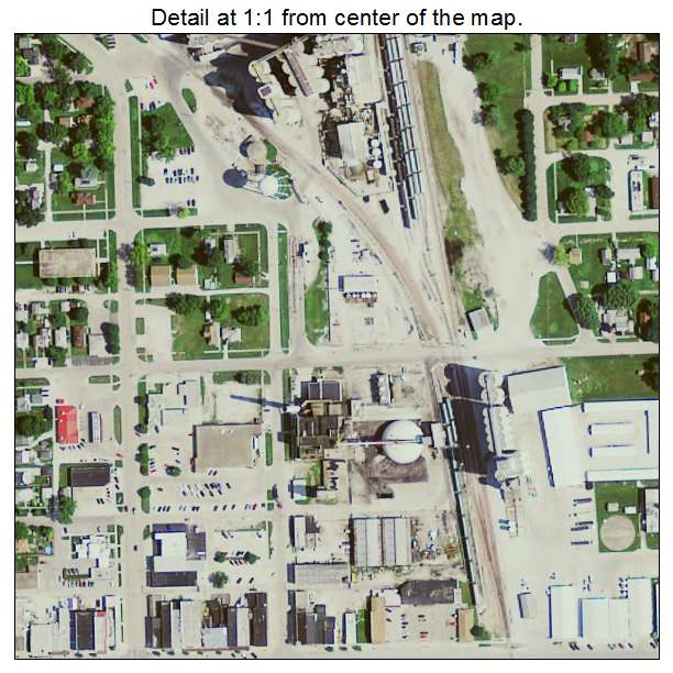 Eagle Grove, Iowa aerial imagery detail