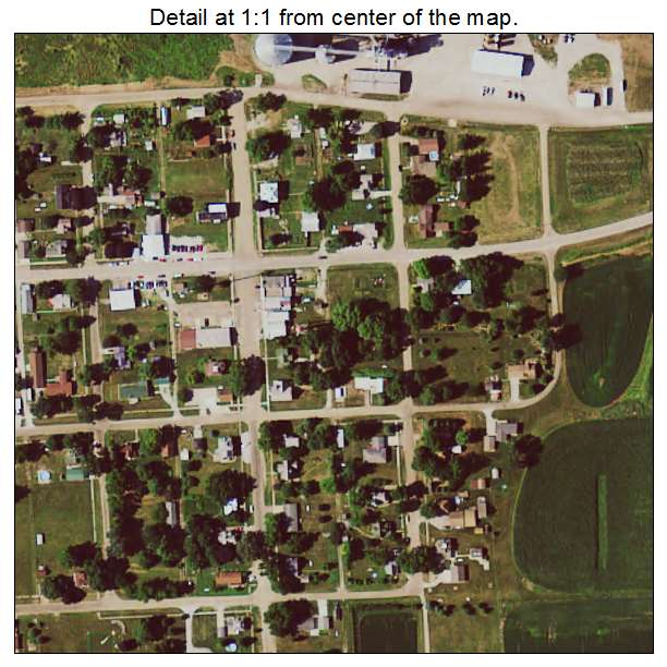 Elberon, Iowa aerial imagery detail