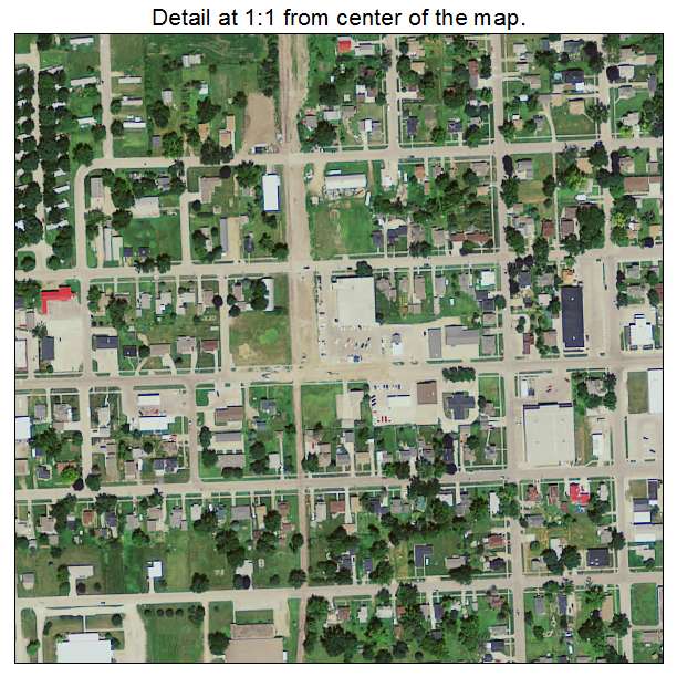 Eldora, Iowa aerial imagery detail