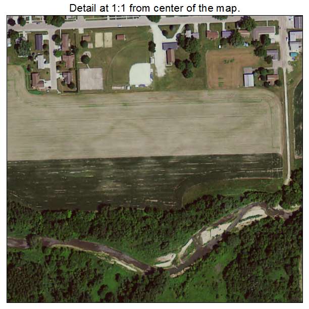 Elgin, Iowa aerial imagery detail