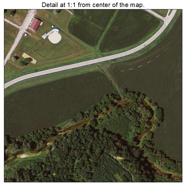 Elkport, Iowa aerial imagery detail