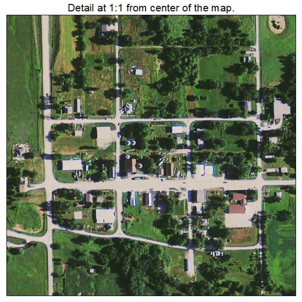 Ellston, Iowa aerial imagery detail