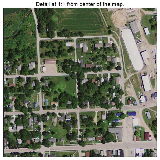 Elma, Iowa aerial imagery detail