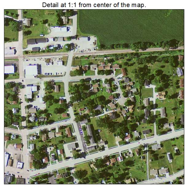 Epworth, Iowa aerial imagery detail