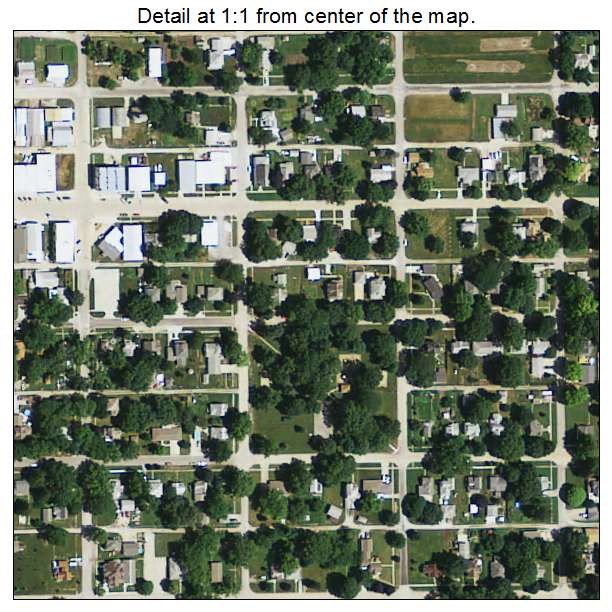 Essex, Iowa aerial imagery detail