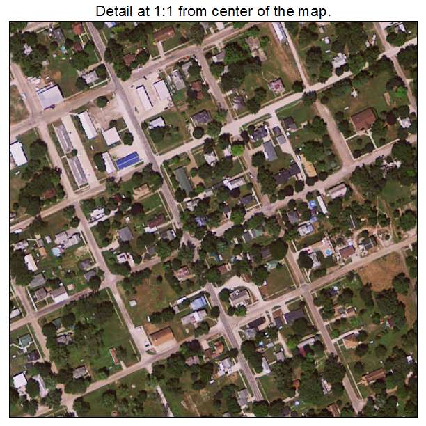 Farmington, Iowa aerial imagery detail