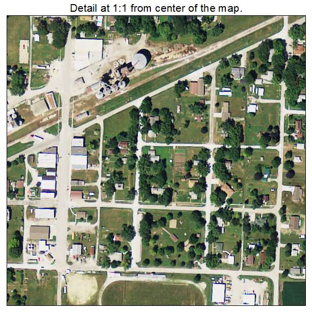 Farragut, Iowa aerial imagery detail