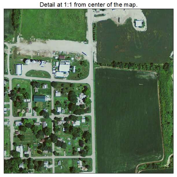 Ferguson, Iowa aerial imagery detail