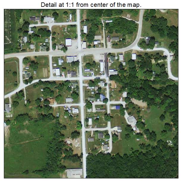Floris, Iowa aerial imagery detail
