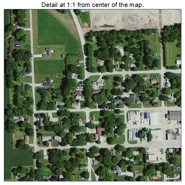 Floyd, Iowa aerial imagery detail