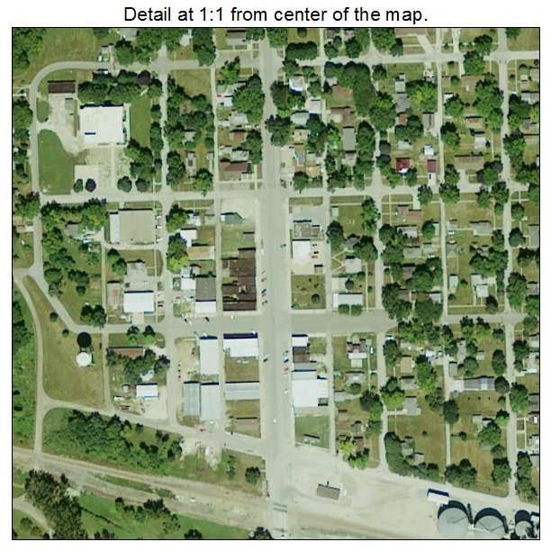 Fonda, Iowa aerial imagery detail