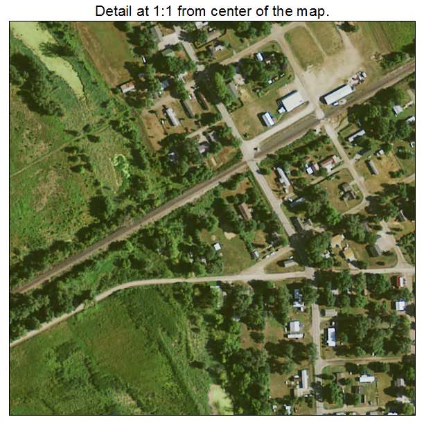 Fredonia, Iowa aerial imagery detail